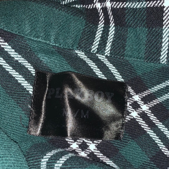 PLAYBOY Green Plaid Utility Jacket - Picture 3 of 5